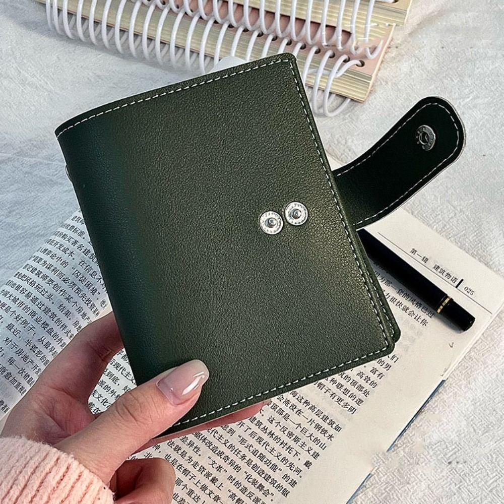 Mini Loose Leaf Notebook Blank Page DIY Binder Notebook Simple Portable Notebook  Office Meeting