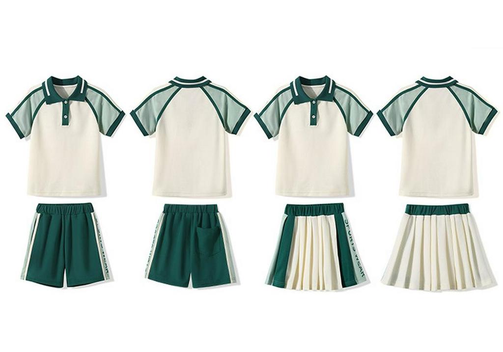 Children's Academy Style Summer Uniform Set for Kindergarten and Primary Students - Sports Uniform