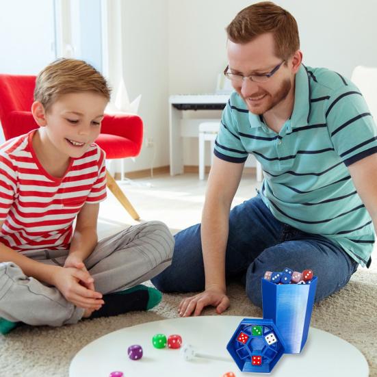 Fast-Paced Dice Rolling Game 2-6 Player Interactive Family Dice Board Game Parties Game Night Dice Game with Dumpster Dice Stickers