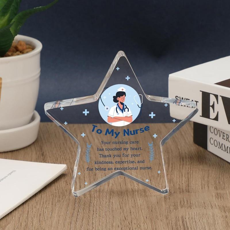 Nurse Star Acrylic Plaque - Appreciation Gift for National Nurses Day
