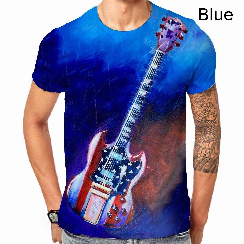 T-shirt Débardeur Hippie Musicien 3D - Couleur Multicolore - Taille S-5XL - Homme Femme - Coton/polyester