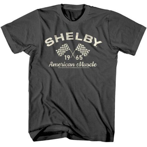 Shelby American Muscle 1965 Men s T-Shirt Checkered Flags Racing Car Carroll Cob - Men s Summer Cotton Graphic Tee S разноцветный