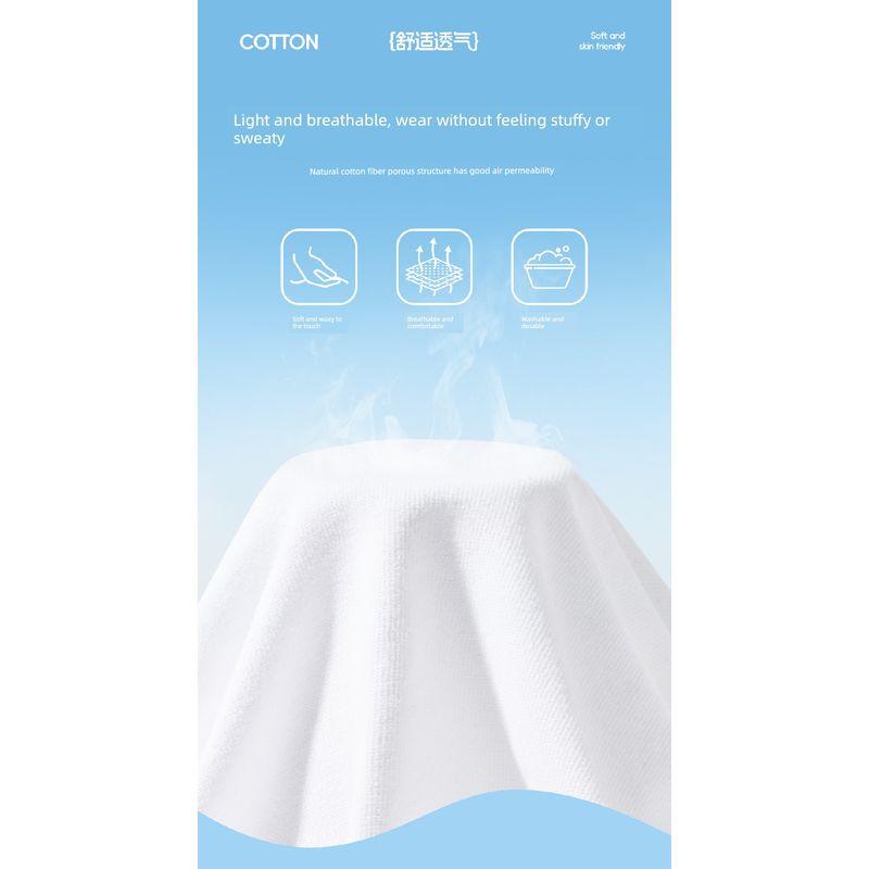 Hello Kitty Girls' White T-Shirt Children's Short-Sleeved Summer Wear Pure Cotton Simple Solid Color Top Breathable and Sweat-Absorbent Trendy