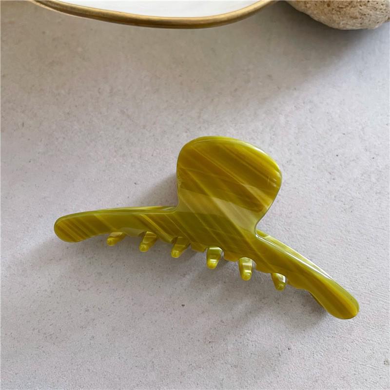 

YHJ Ацетатная заколка-краб для волос - Простой темпераментный головной убор в виде акульего плавника.