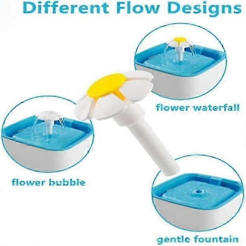 2PCS Cat Fountain Replacement Flower Nozzle Head for Round Cubic Top Water Dispen
