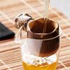 Retro Teesieb Japanischer Tee-Infuser Teezubehör Natürliche Bambus Teefilter Teehaus