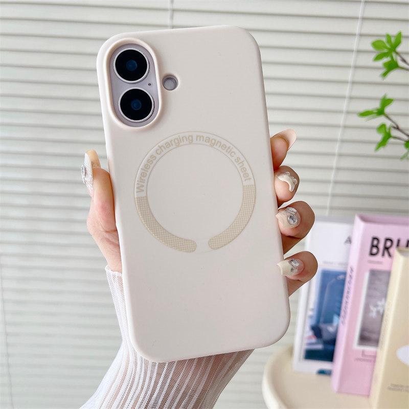 Luxusní barevné pouzdro pro bezdrátové nabíjení Magsafe pro iPhone 16 14 13 11 12 15 Pro Max Plus Shockproof Armor Bumper Bumper Soft Cover