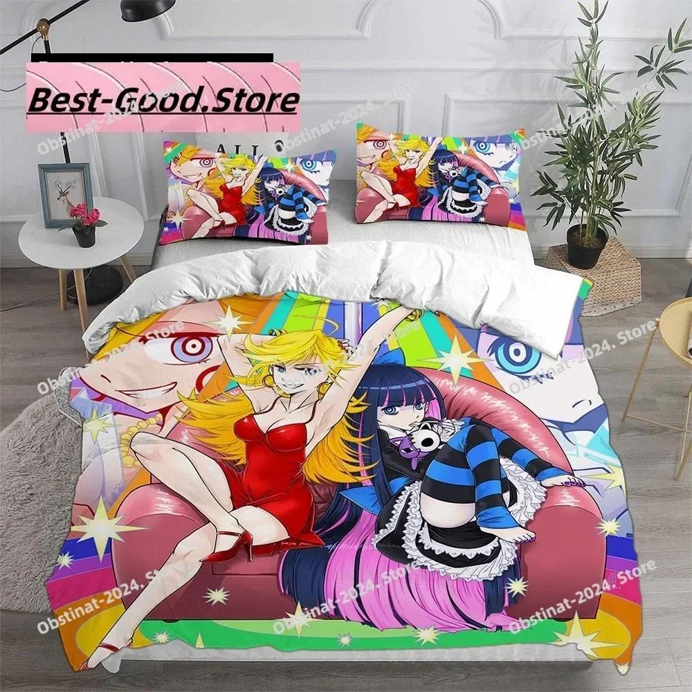 Cartoon Panty & Stocking with Garterbelt Bedding Set Single Twin Full Queen King Size Bed Set Adult Kid Bedroom Duvet Cover Sets