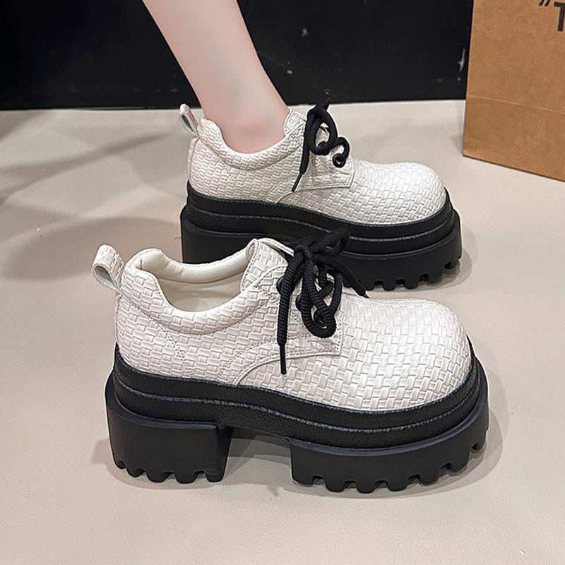 Fashion Flats Platform Women Sport Shoes Fashion Dress Loafers Shoes Casual Lace Up Sneakers 2025 Autumn Walking New Zapatillas De Mujer