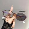 Retro Oval Photochromic Myopia Glasses Women Fashion Decorative Blue Light Blocking Eyeglasses with diopter 0 +1.0 +1.5+2.5+4.0