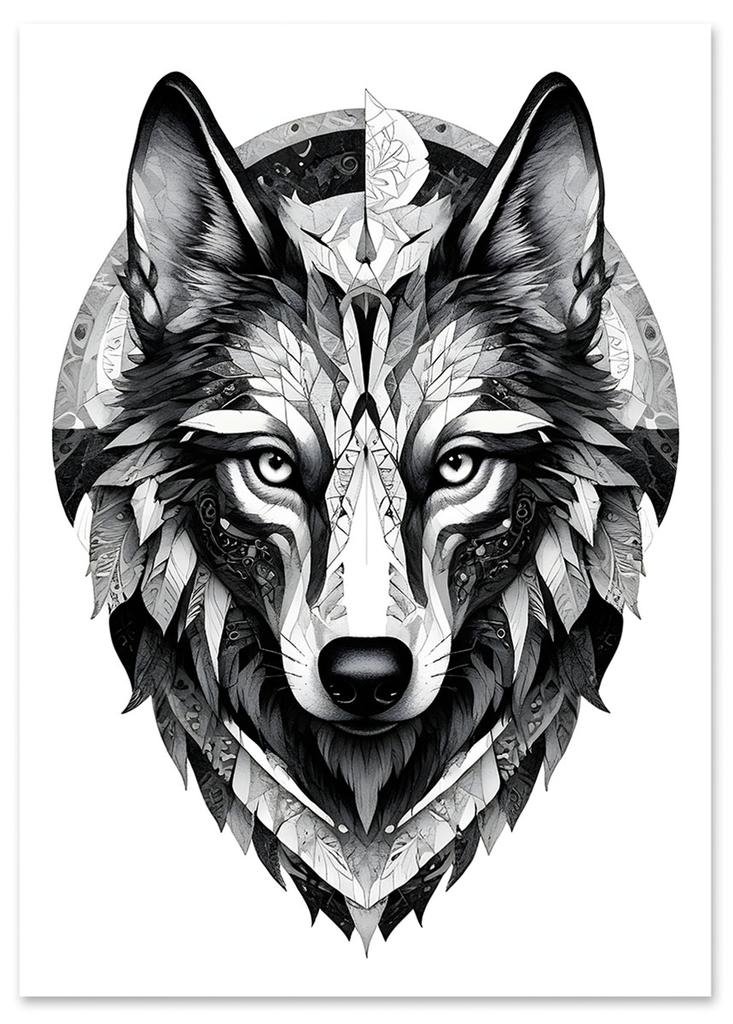 Poster Wolf Tattoo
