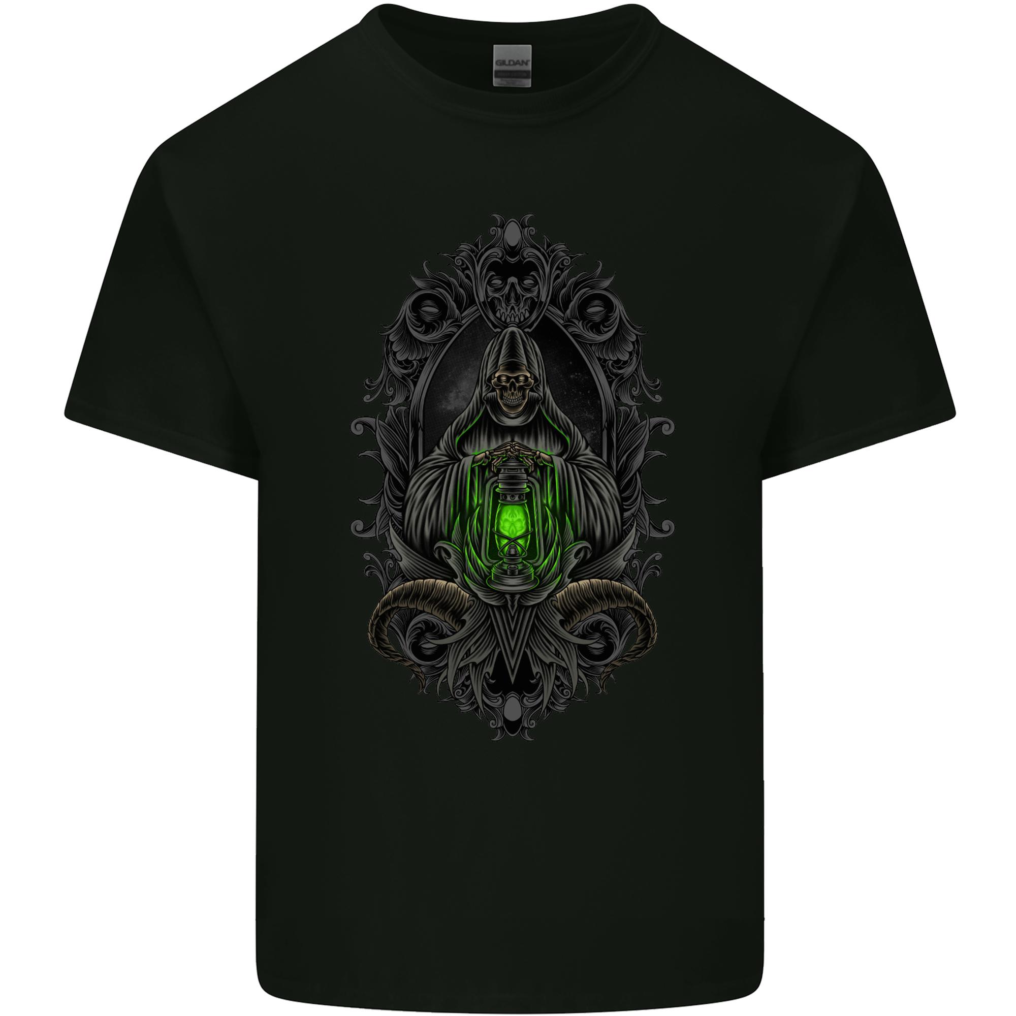 Grim Reaper Gothic Skull Heavy Metal Unisexs Light Cotton TShirt S