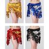 Sequins Wrap Skirt Belly Dance Hip Scarf Wrap Sparkles Mini Skirt Raves Festival Outfit Halloween Costume for Women Girls