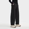 Fila Original Fashion Classic Simple Solid Color Versatile Waterproof Loose Woven Casual Pants Women Pants Black F11W549801FBK