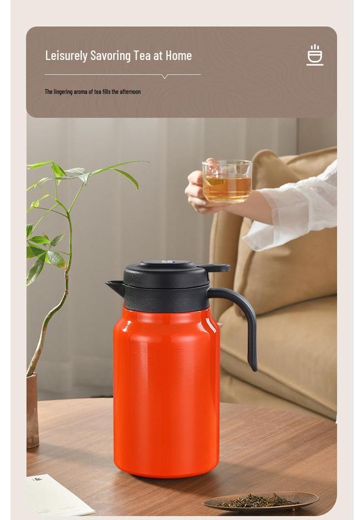 Large Capacity 304 Stainless Steel Insulated Tea Infuser Kettle for Home and Office