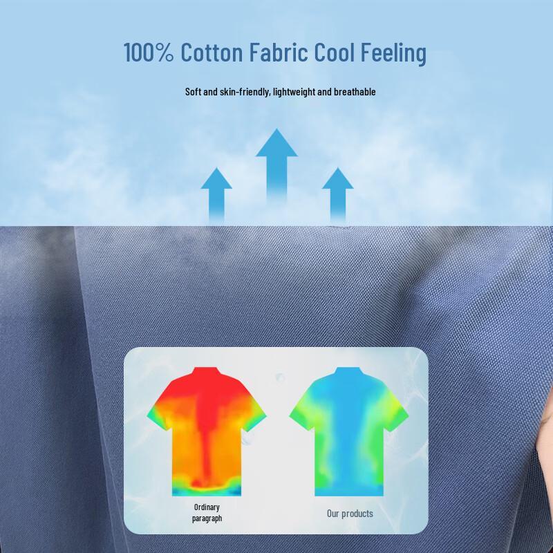 SHANSHAN Men's Business Casual Long-Sleeve Polo T-shirt