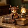 New Courtyard Creative Resin  Cow Statue Hanging Decoration, Home Wall Decoration,  Cow Flowerpot Pendant
