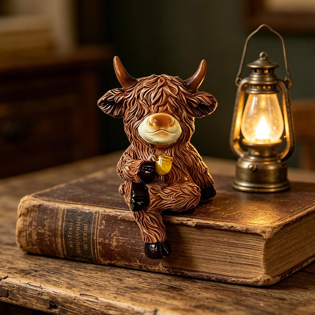 New Courtyard Creative Resin  Cow Statue Hanging Decoration, Home Wall Decoration,  Cow Flowerpot Pendant