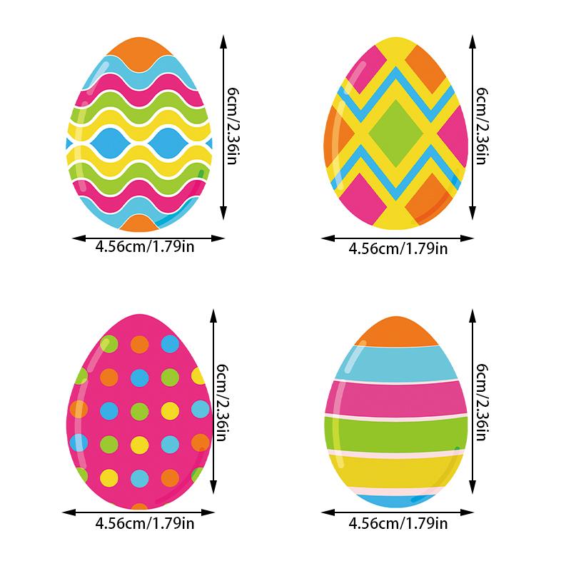 12/24pcs colorful Easter Eggs Cupcake Toppers Spring Eggs paper cake Picks Easter Day Cake Decorations Easter Theme supplies