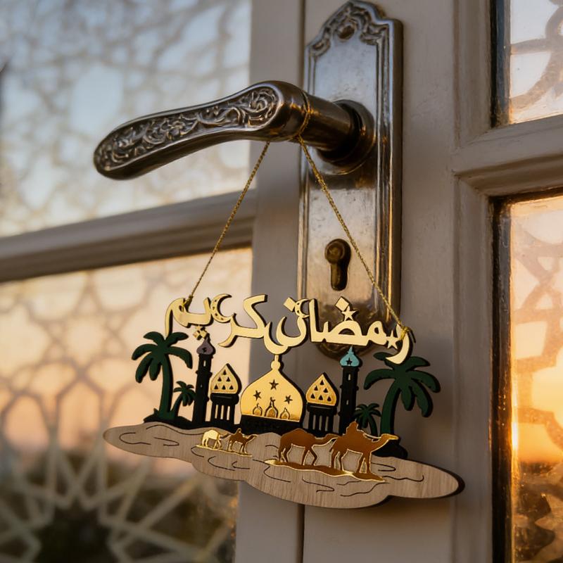 2026 Ramadan Decoration Islamic Muslim Wall Hanging Ornament Party DIY Decorations Background Pendant
