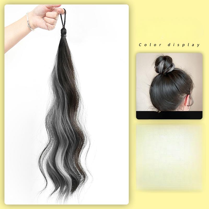 1pcs Wig Braid Dopamine Color Highlight Artificial Wig for Girl and Women DIY Fashionable Hair Styling Kids Headwear Hair Clip