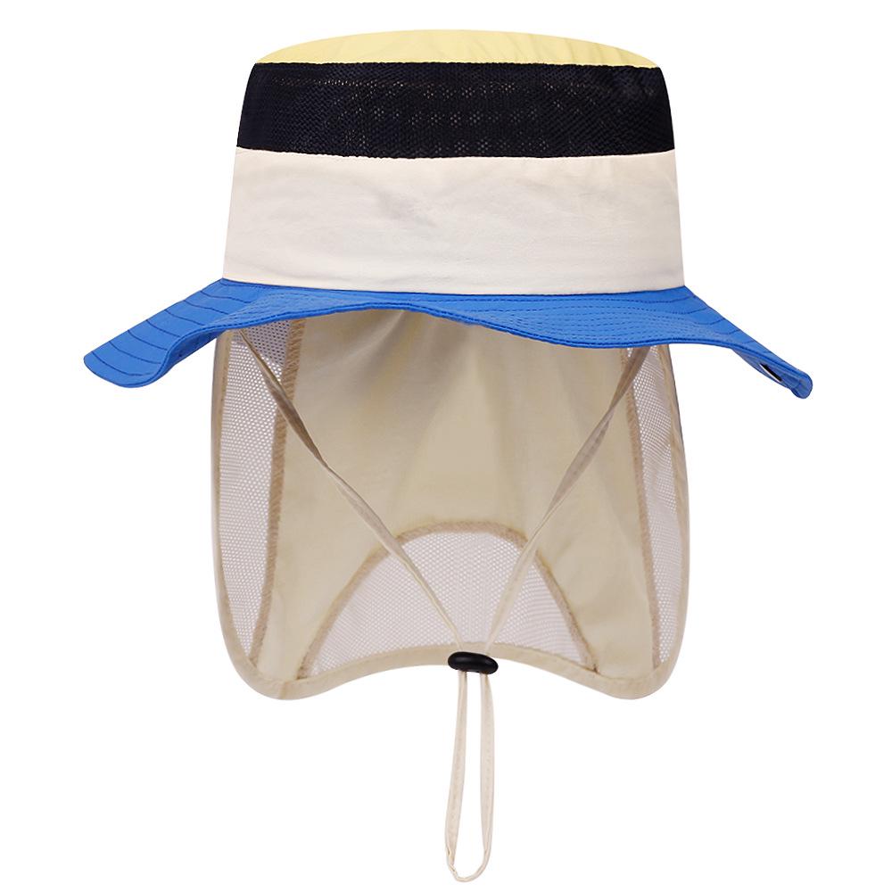 Children's Wide Brim Sun Hat for Outdoor Activities with Neck Protection - Breathable Summer Bucket Hat for Boys and Girls.