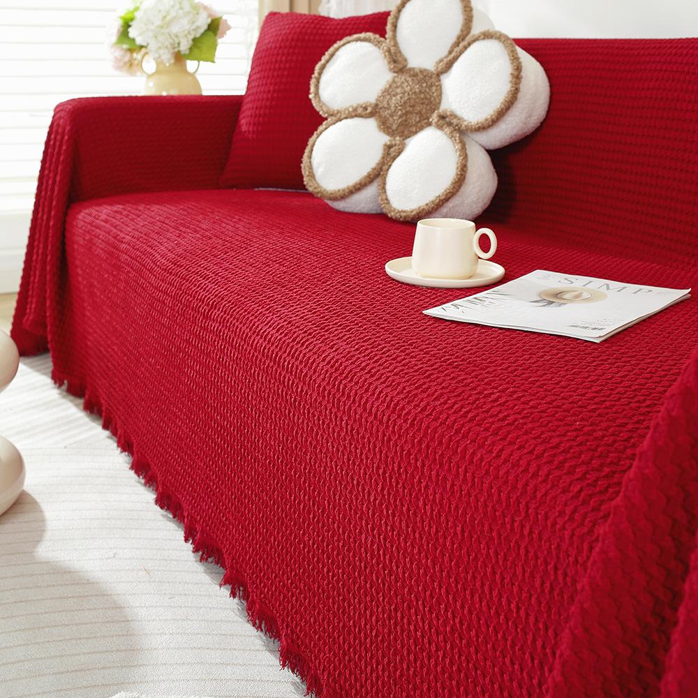 Four Seasons Universal Sofa Towel Chenille Simple Fashion Non-slip Sofa Cover Cloth Cushion Dust Cover
