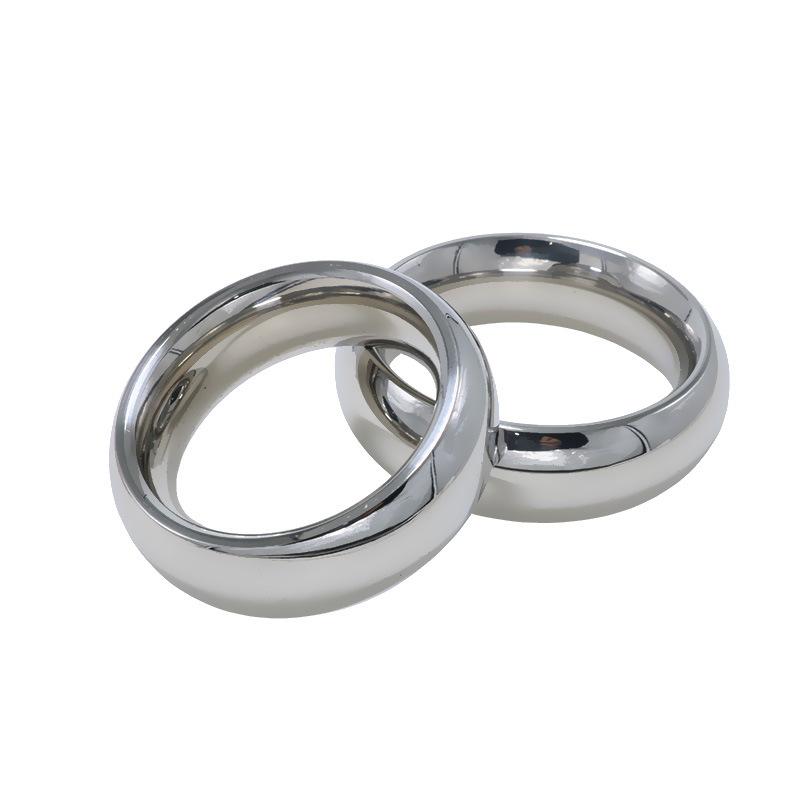 Stainless Steel Penis Ring Scrotum Root Snap Ring SM Sexy Binding Aid Adult Toy Male Weight-Bearing Pendant