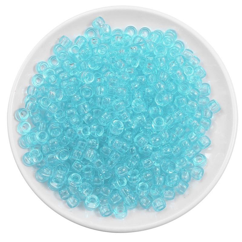 Handmade Bracelet Beads Acrylic Large Hole Barrel Beads Pony Beads Weaving Handmade Diy Bracelet Plastic Beads Jewelry Accessories Beads Loose Beads