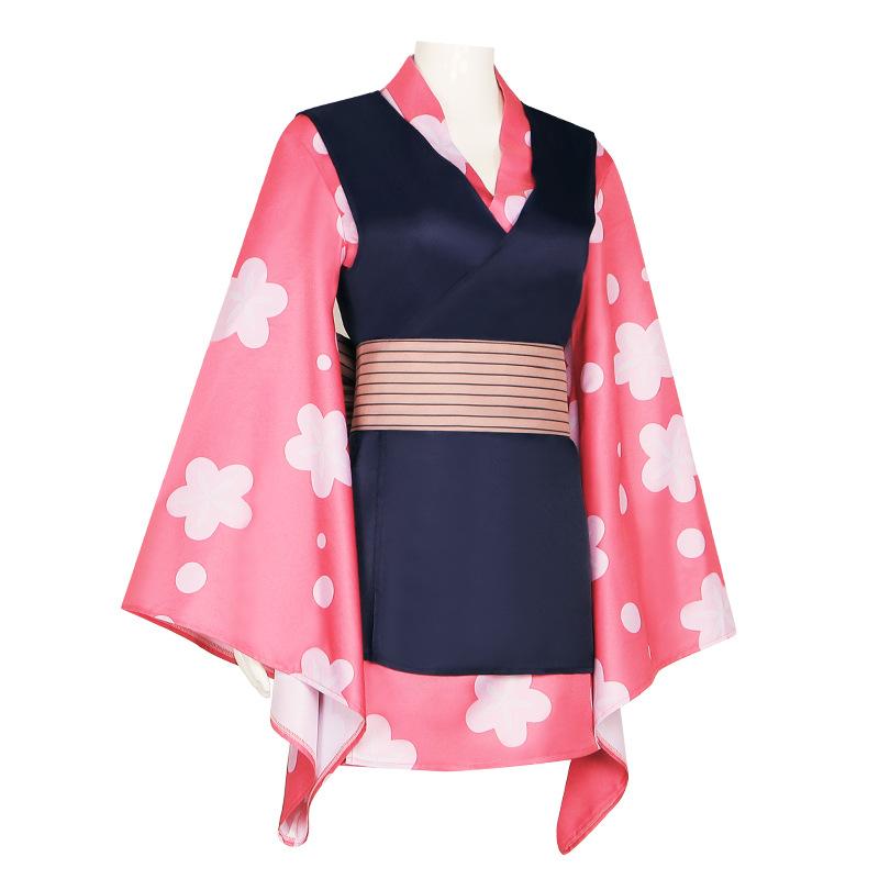 Demon Slayer cosplay outfit Demon Slayer Corps Sabito's senior sister Makomo Japanese kimono cosplay anime performance costume 0051