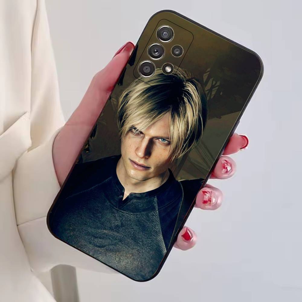 R-Residents Evil Leon Kennedy Phone Case For Samsung S25,S24,S21,S22,S23,S30,Ultra,S20,Plus,Fe,Soft Silicone Black Cover