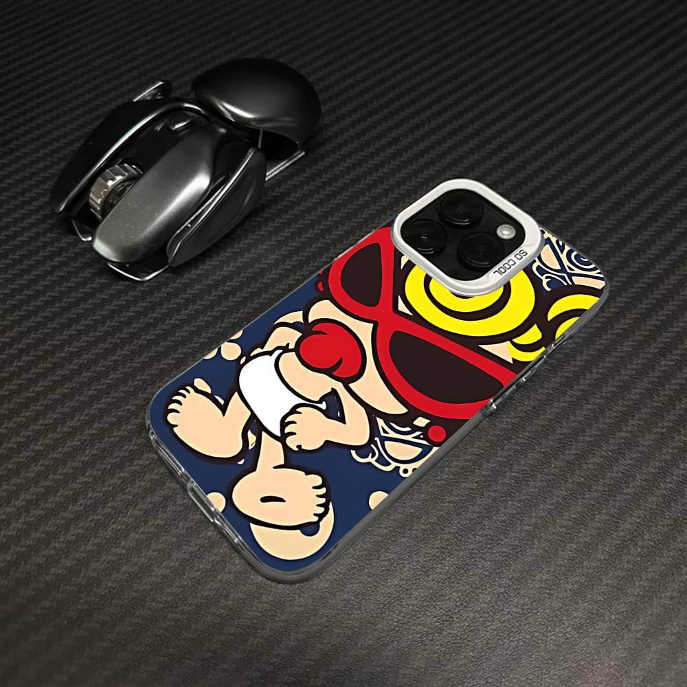 Japan Fashion H-Hysteric M-Mini For iPhone 17 16 15 14 13 12 11 Pro Max Plus Matte Color Back Phone Cover