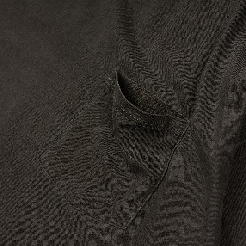 BALANT Pigment Mini Slogan Pocket T-Shirt - Dark Gray