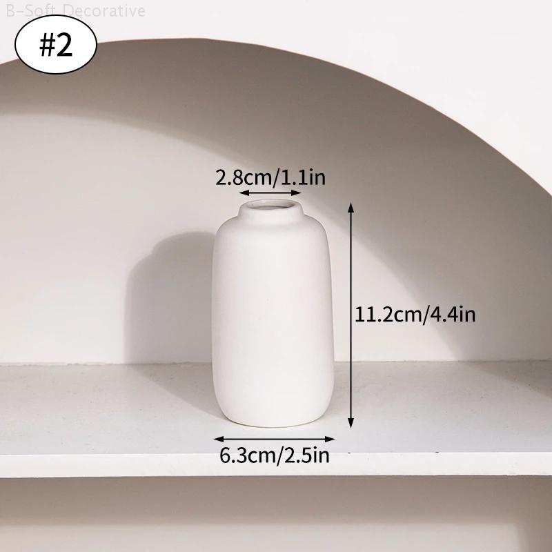 Nordic Modern Ceramic Vase Small Flower Vases for Home Decoration Dried Arrangement Flower Bottle Hydroponic Flower Vases