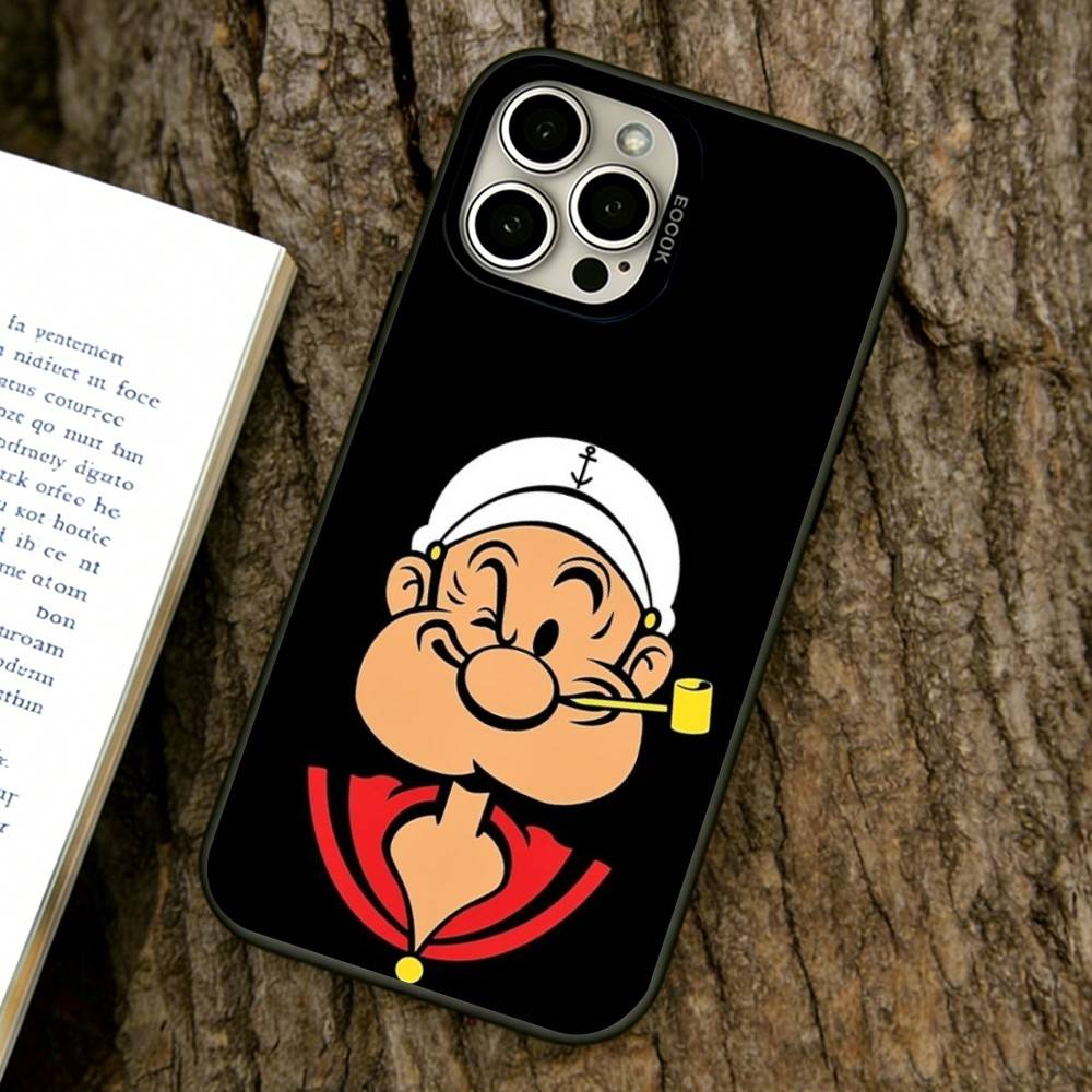 

Cartoon Sailor Phone Case For iPhone 17,16,15,14,13,12,11 Plus,Pro Max,XS,Colored Silver Plated Inside Cover iPhone17ProMax