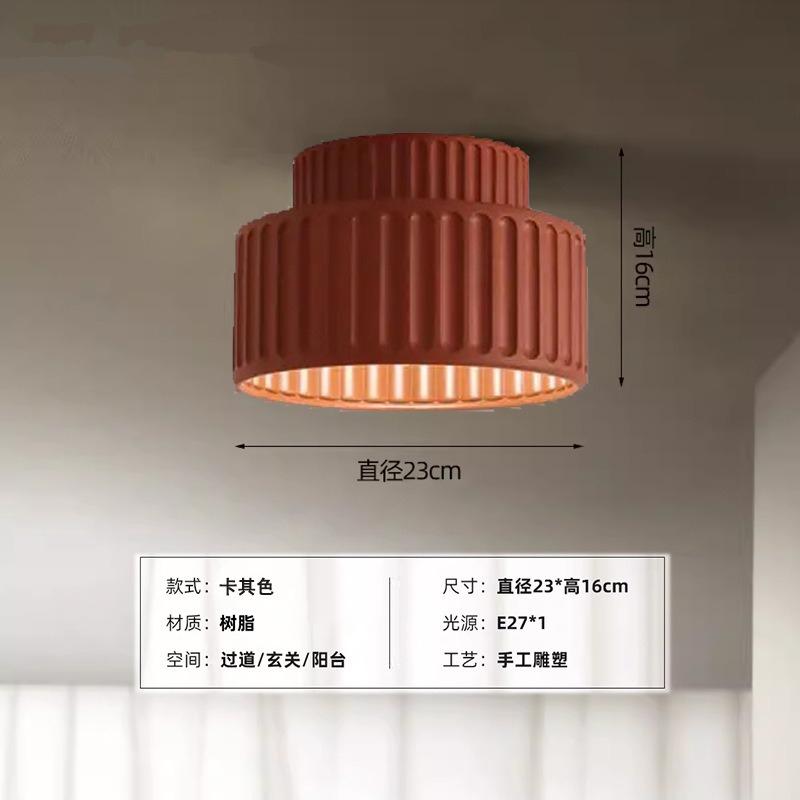 

Скандинавский кремовый светодиодный потолочный светильник, смоляные лампы, спальня, коридор, гостиная, кабинет, ресторан, потолочная лампа, домашний декор для помещений, светильник