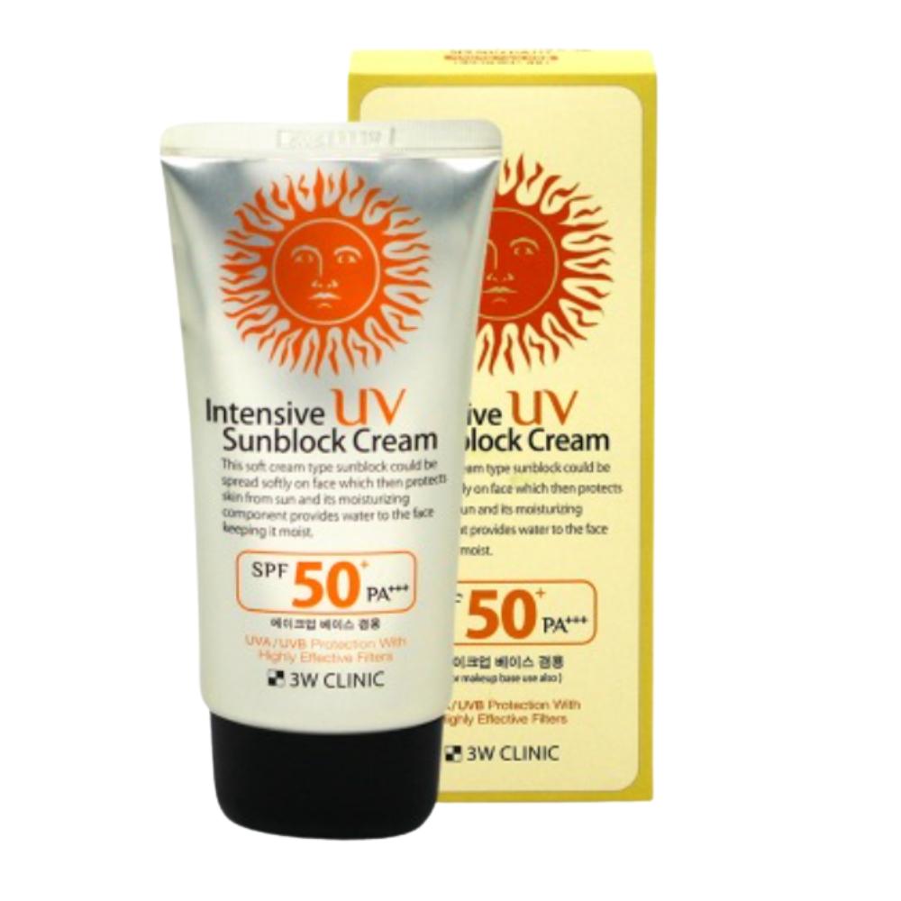 3W CLINIC Intensive UV Sunblock Cream SPF50+/PA+++