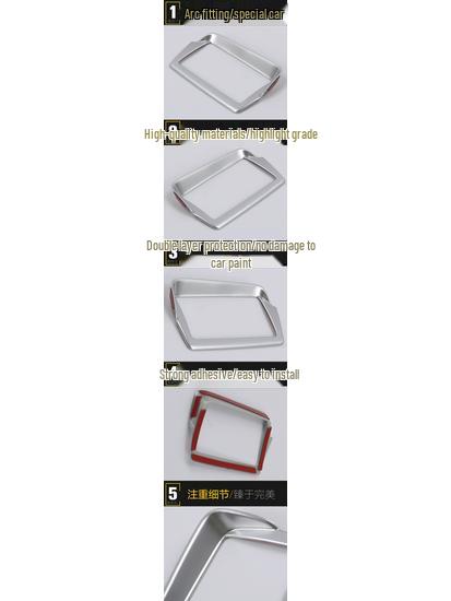15 CRV Left Center Console Decorative Frame - Electroplated Headlight Control Panel Accessory