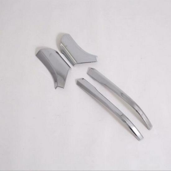 4Pcs Chrome Rear View Mirror Pillar Molding Cover Trim For Toyota RAV4 -