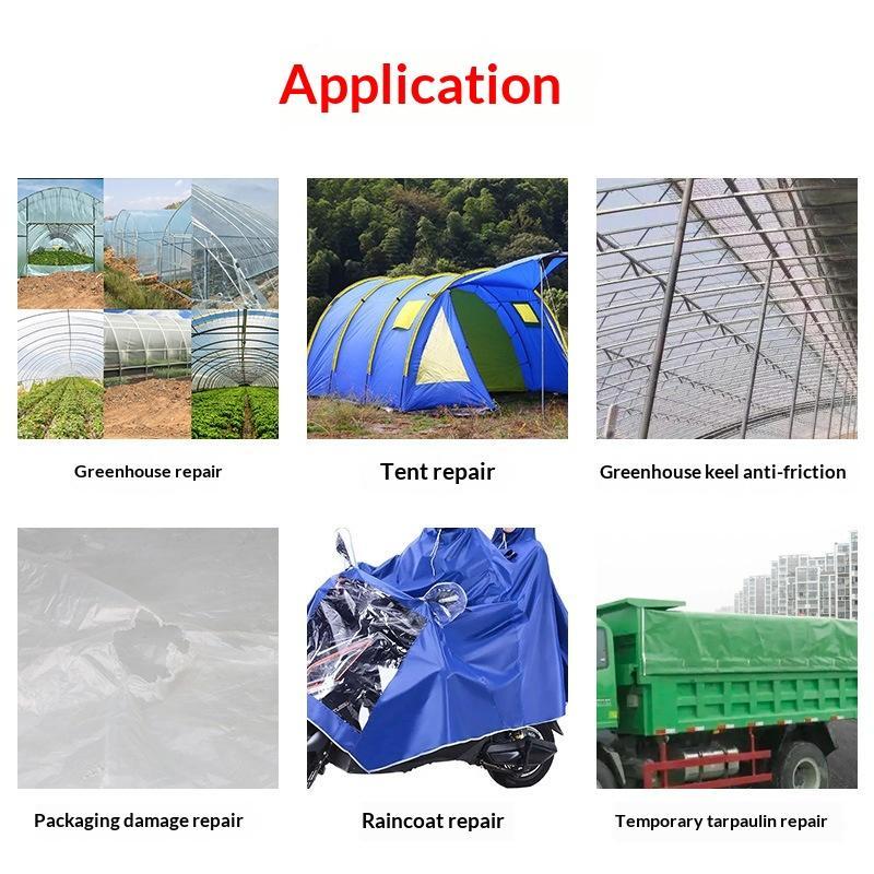 Greenhouse Repair Tape: Strong Adhesion, Waterproof, Uv Resistant, High Toughness For Agricultural Film Repair