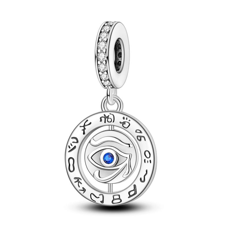 Copper Color Star Moon Heart Safety Chain Cz Beads Angle Wing Pendant Fit Drop Charms Bracelet Diy Women Original Jewelry