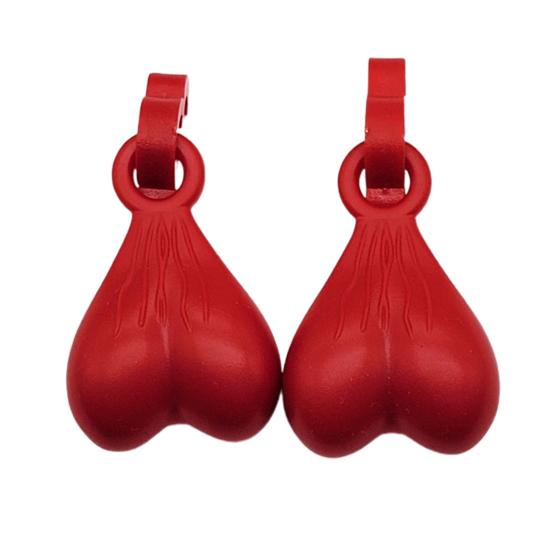 2Pcs Shoe Decorations Creative Shape Polish Surface Waterproof Bright Color Long Lasting Show Unique Charm Resin Sandal Hanging Ornament