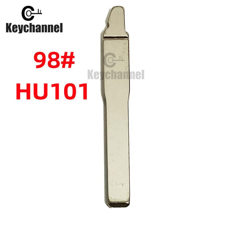 10PCS/LOT Original Car Key Blade HU101 Folding Flip Remote Blank Replacement Fob Shell Blade for Ford Focus NO.98 Remote Blade