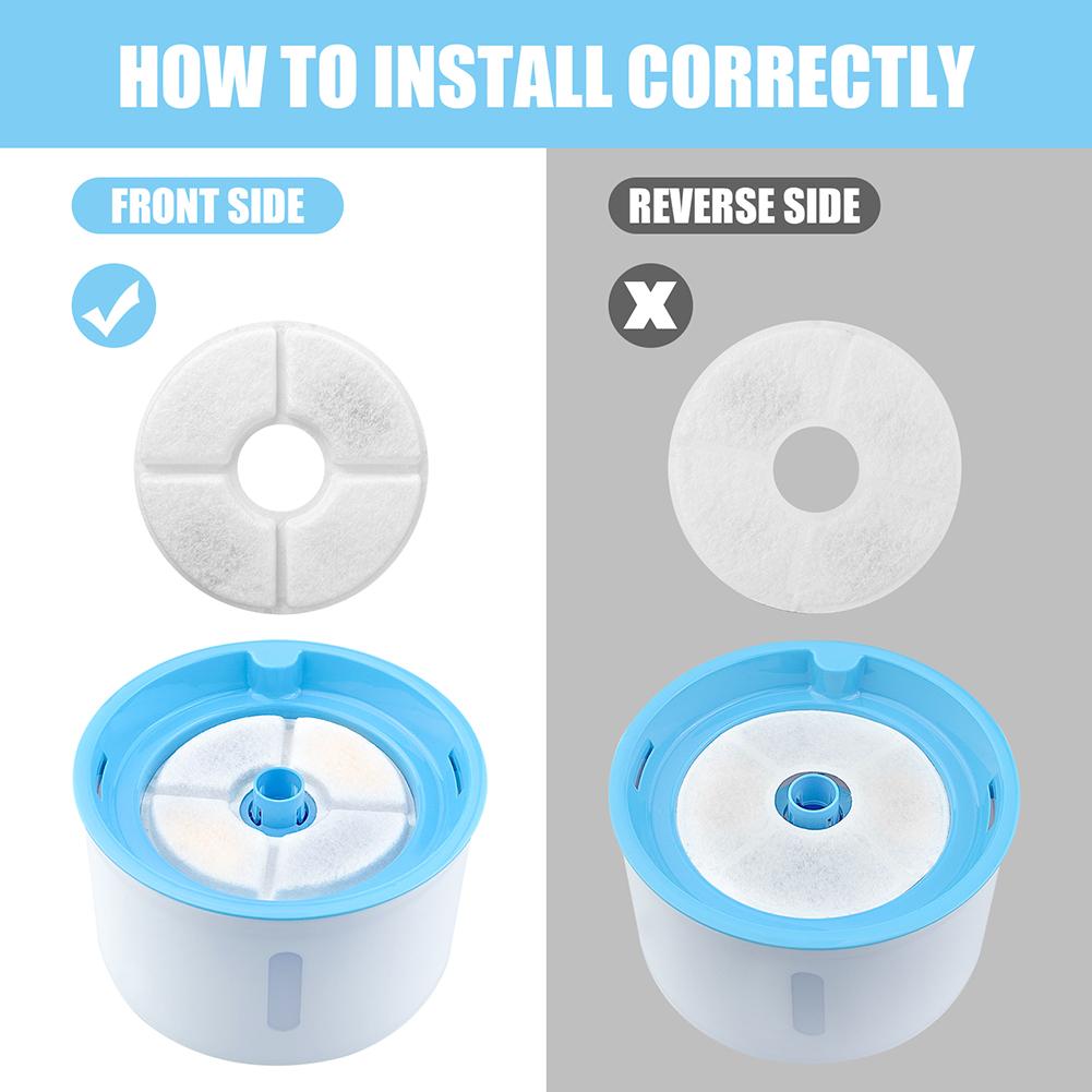 Wymienne filtry do poidełka dla kota psa Węgiel aktywny Wymienne filtry 61224 szt. Dozownik poidełka Karmniki