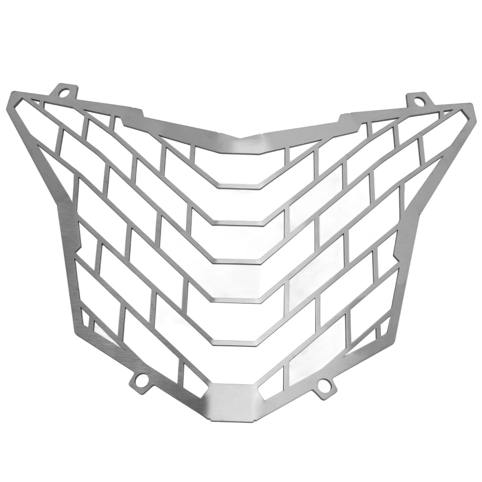 

Motorcycle Headlight Grille Cover Guard Silver Stainless Steel Replacement for CB500X 2016‑2017