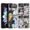 Anime Hunter X Cover Phone Case For Samsung Galaxy Z Flip 7 6 5 4 3 5G Flip7 Flip6 Flip5 Flip4 Flip3 Black Fundas Shell Galaxy Z