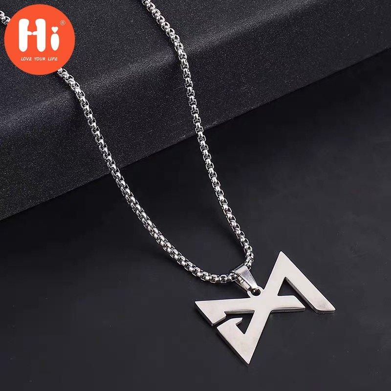 Hi Ring Necklace Ins Hip-hop Dance Male and Female Pendant Necklace