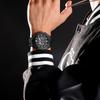 NAVIFORCE Original Quartz Watch for Men Luminous Pointer Calendar Chronograph Silica Strap 30m Waterproof Outdoor Multifunctional Men's Watch NF8063