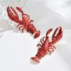 Large Size Lobster Earrings Metal Animal Drop Earrings Unique Crayfish Pendant Earrings  Casual