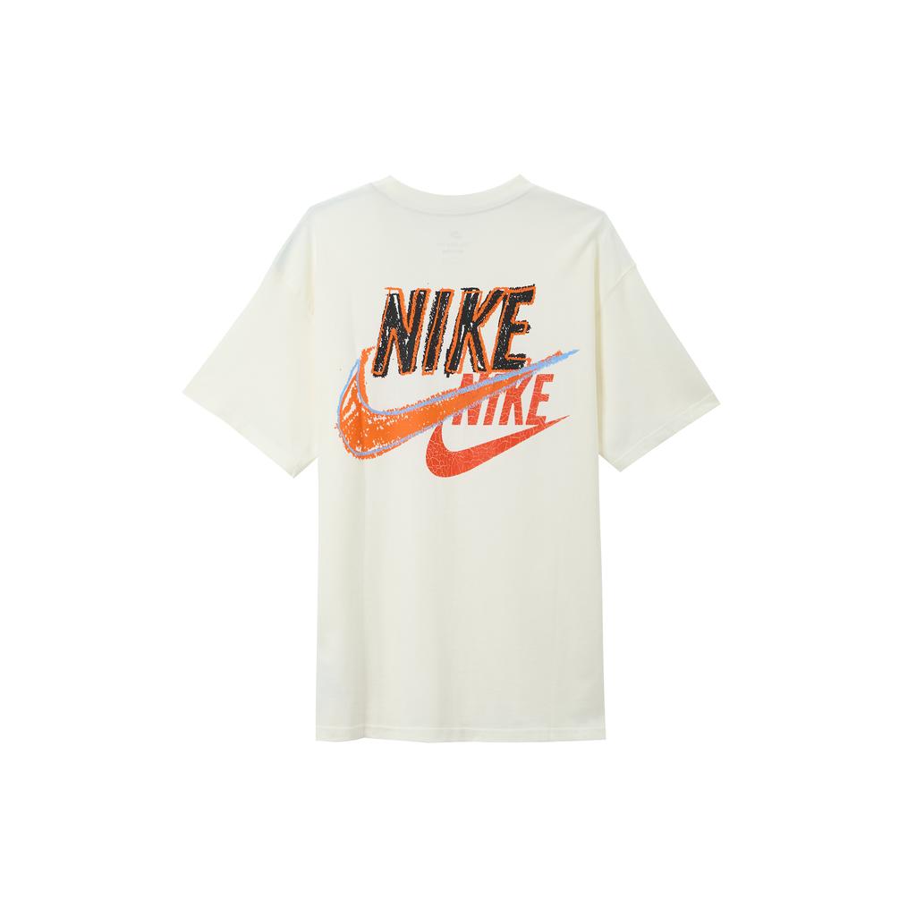 Nike T Shirts Men's White Crew Neck Moderate Straight Fit DO6368-133